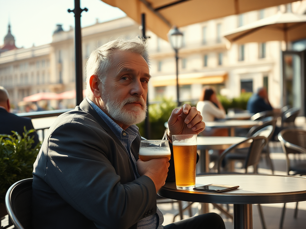 «La cerveza y la rubia» por Juan Antonio Tirado
